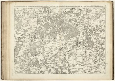 Map of Brabant, 1706 by Flemish School